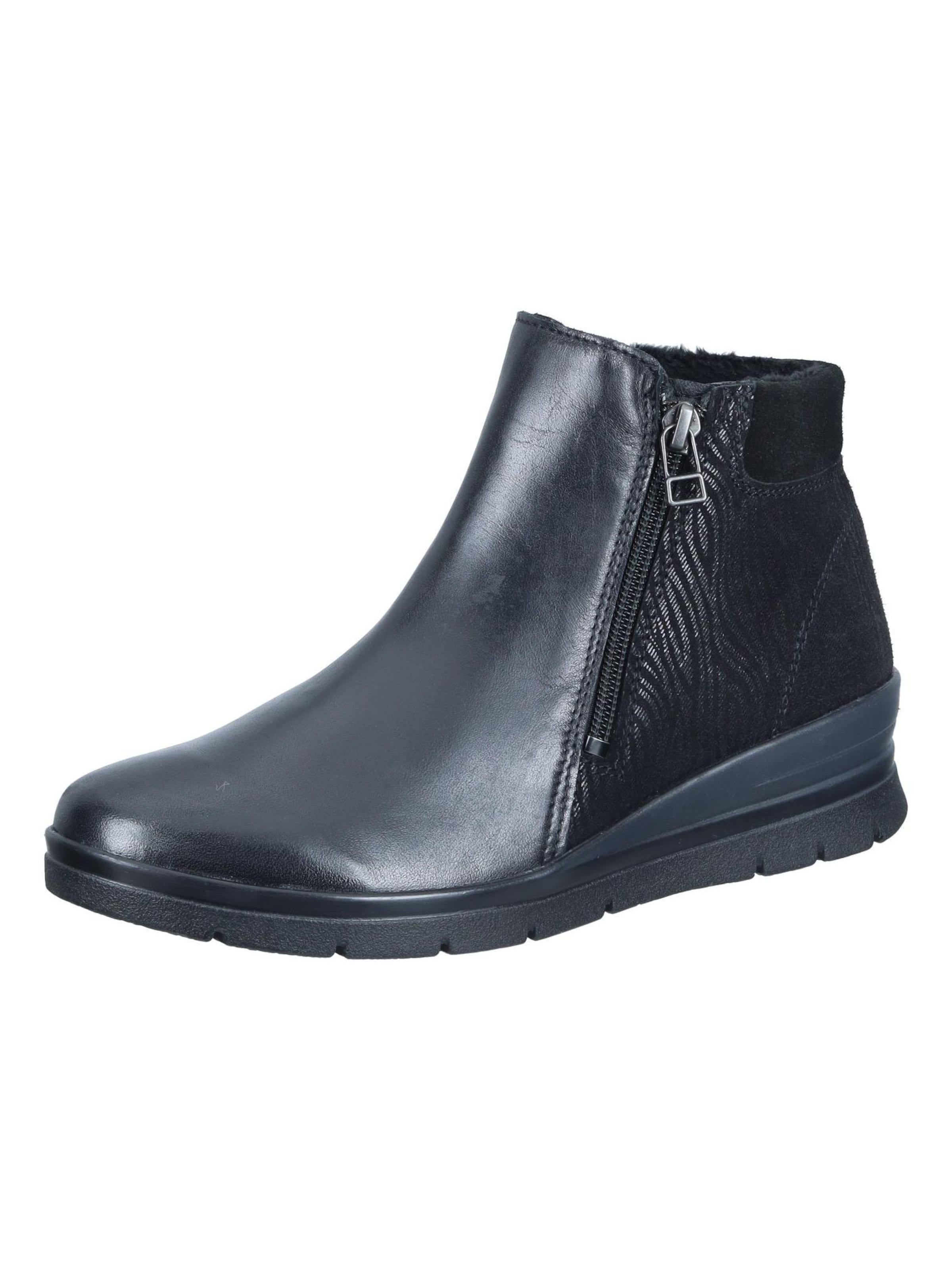 Comfortabel Ankle Boots in Black: front