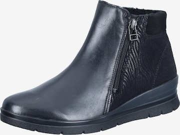 Comfortabel Stiefelette in Schwarz: Vorderseite