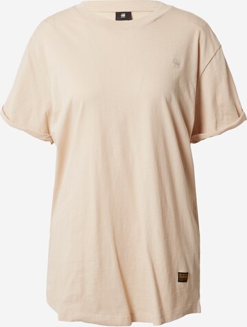 T-shirt G-Star RAW en beige : devant