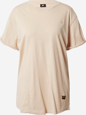 T-shirt G-Star RAW en beige : devant