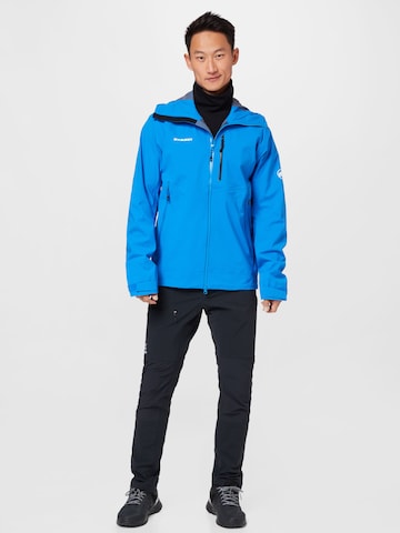 MAMMUT - Casaco outdoor 'Alto Guide' em azul