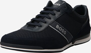 BOSS Sneakers laag 'Saturn' in Blauw: voorkant