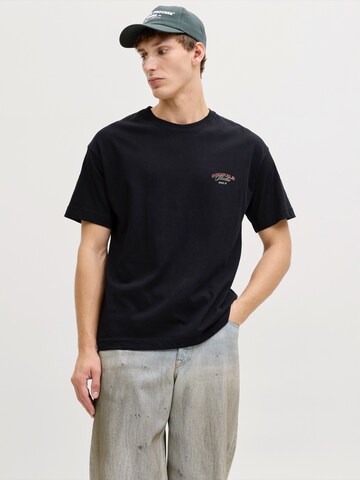 JACK & JONES - Camiseta 'JORUpstate' en negro: frente