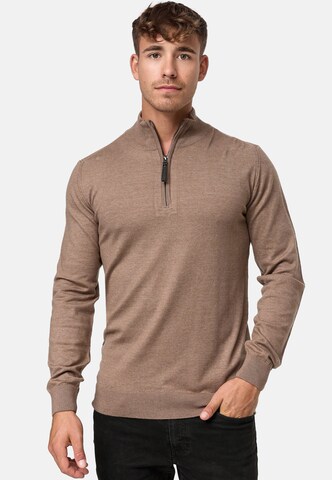 INDICODE JEANS Pullover ' Gore ' in Beige: predná strana