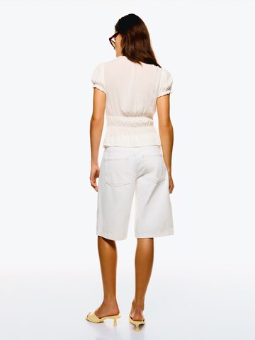 Chemisier Bershka en beige