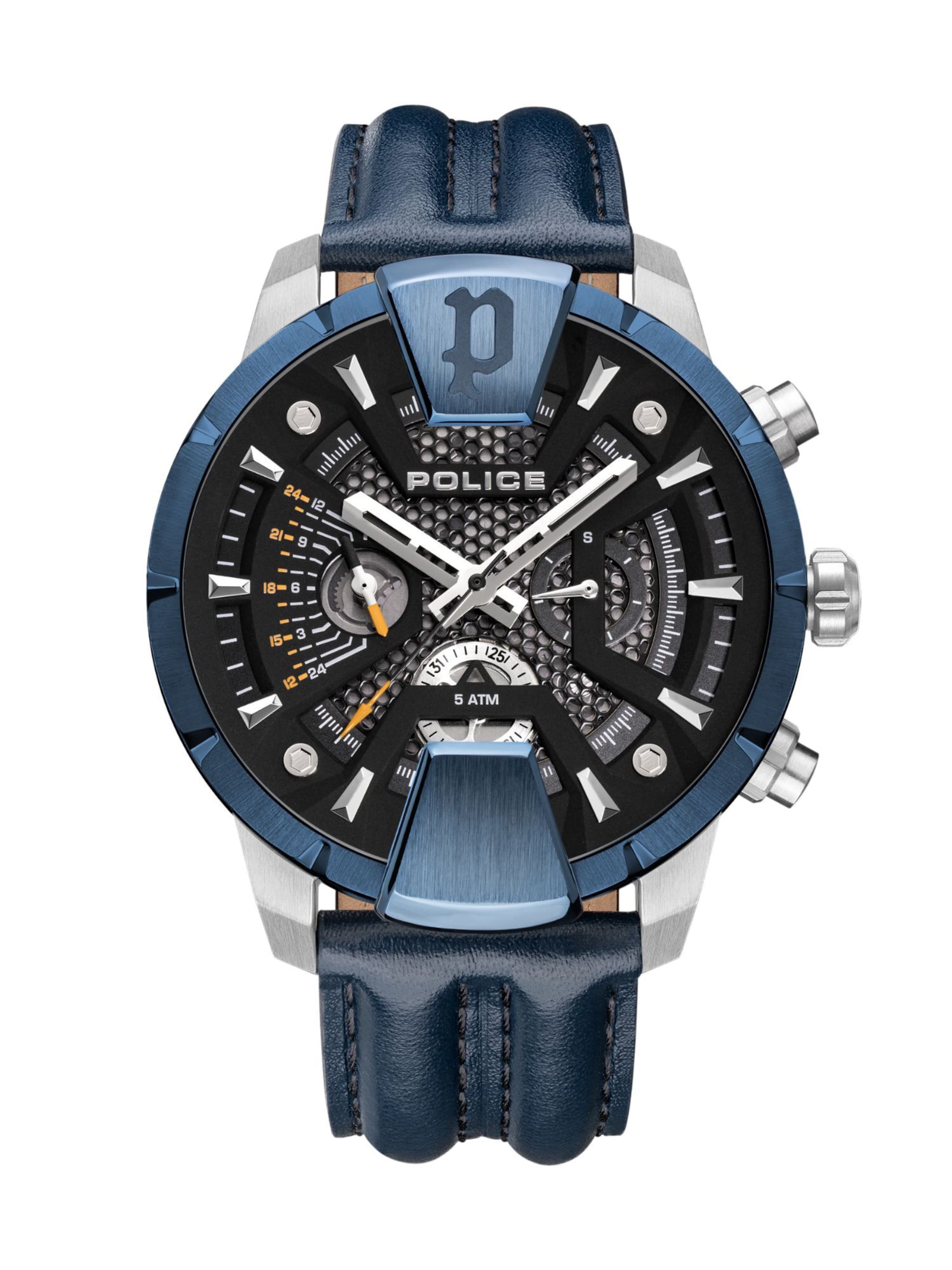 POLICE Analog watch 'Huntley' in Blue: front