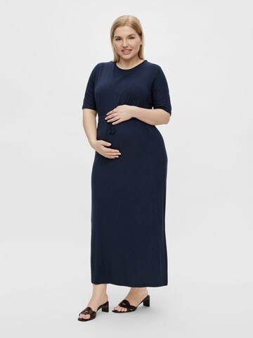 Mamalicious Curve Jurk 'Alison' in Blauw: voorkant