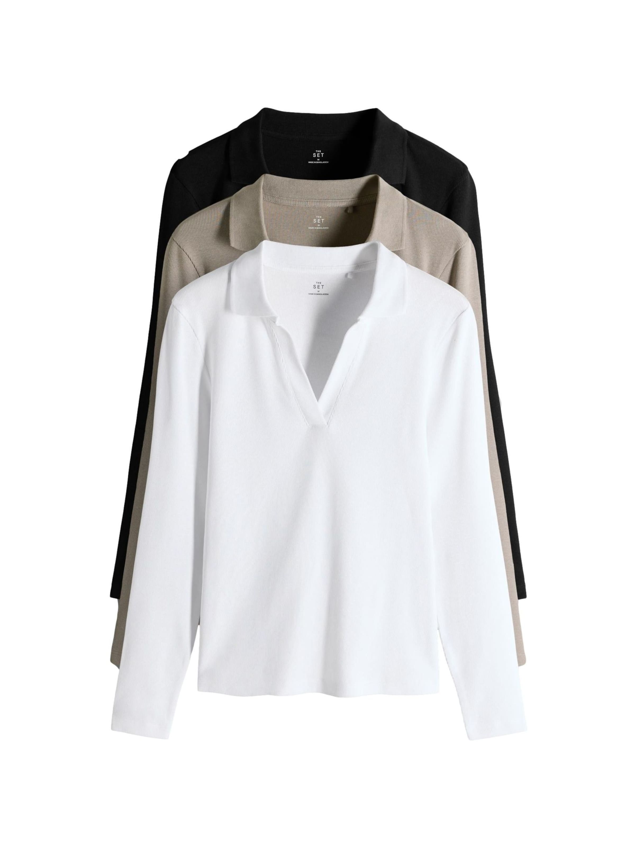 The Set Tričko - Čierna: predná strana