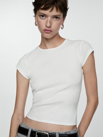 MANGO T-Shirt 'ZANI' in Weiß: Vorderseite