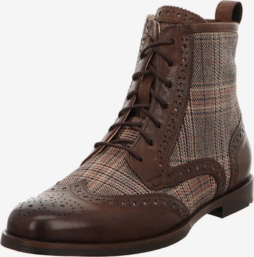 LLOYD Lace-Up Ankle Boots in Brown: front
