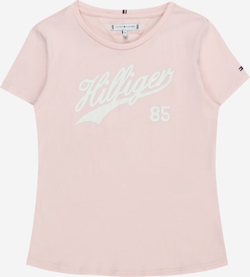 T-Shirt TOMMY HILFIGER en rose : devant