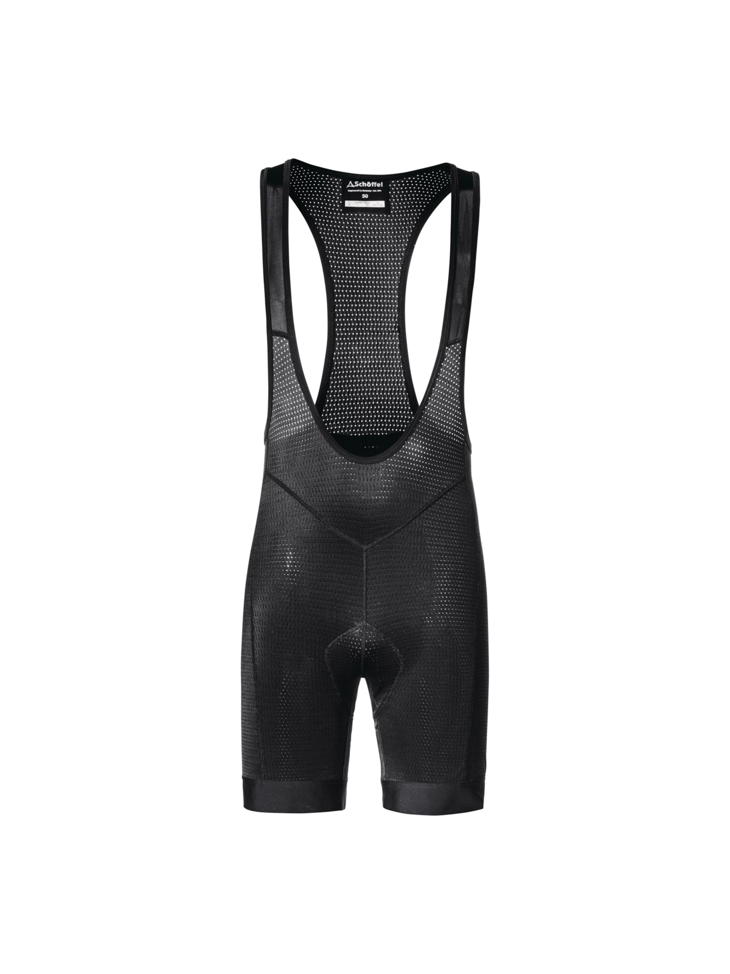 Schöffel Regular Outdoorhose 'Bib' in Schwarz: Vorderseite