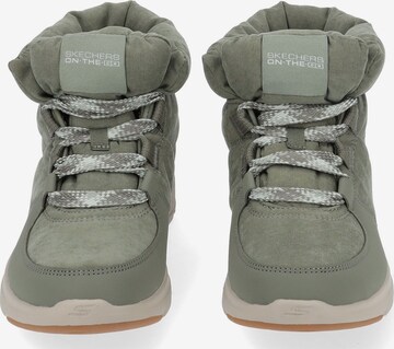 SKECHERS Lace-Up Ankle Boots in Green