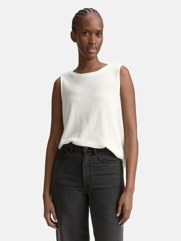 TOM TAILOR DENIM Top in Wit: voorkant
