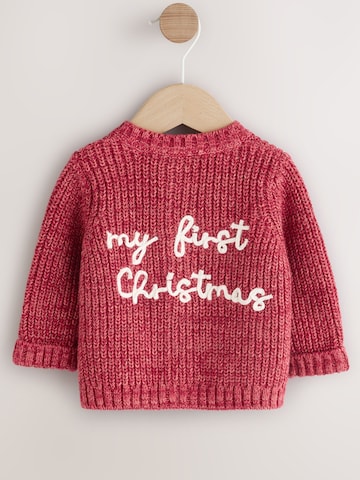 Next Вязаная кофта 'My first Christmas' в Красный
