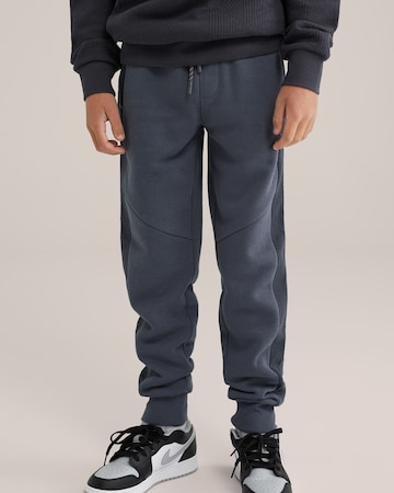 WE Fashion Regular Trousers in Grey: front
