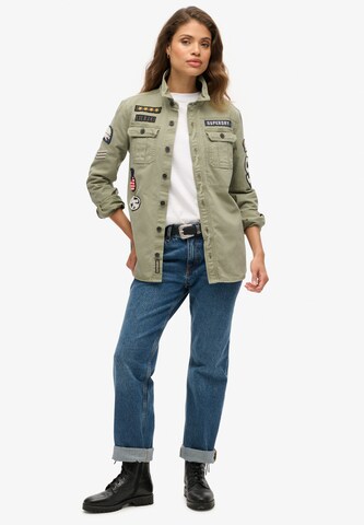 Veste mi-saison Superdry en vert