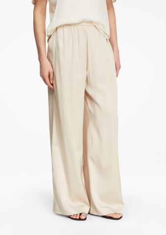 Wide Leg Pantalon COMMA en beige
