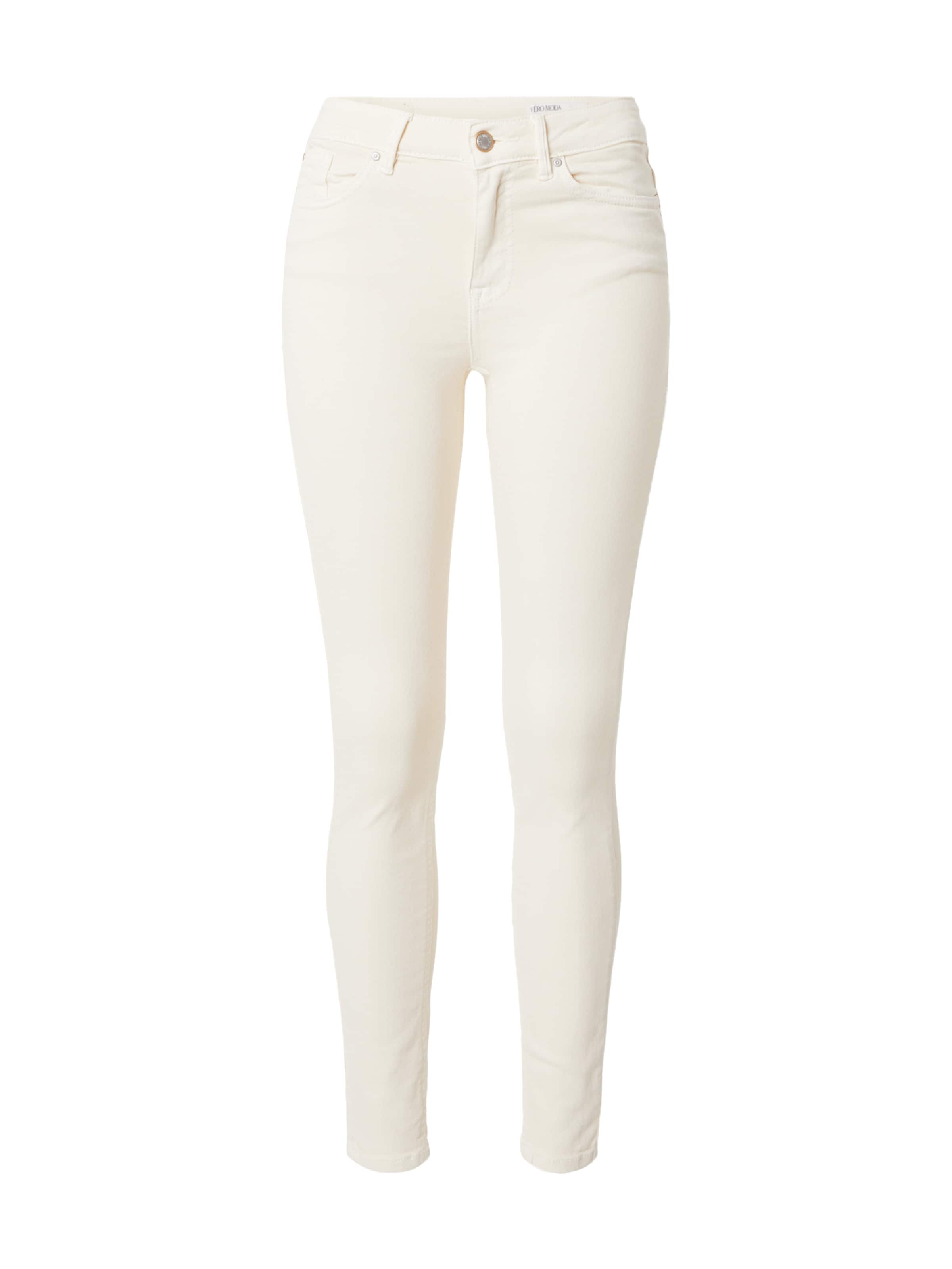 VERO MODA Skinny Jeans 'FLASH' in Beige: front