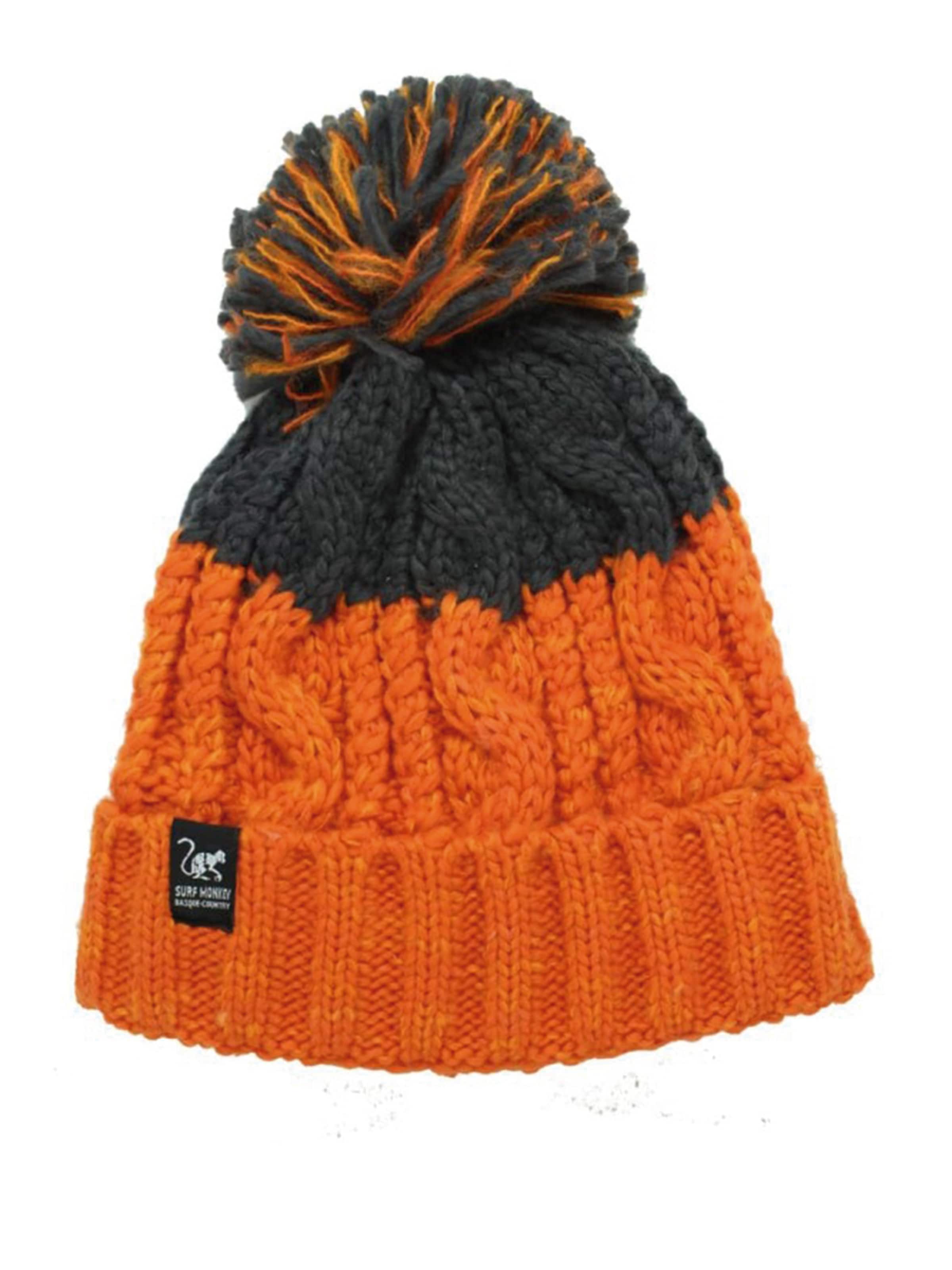 Berretto di Surf Monkey in grigio: frontale