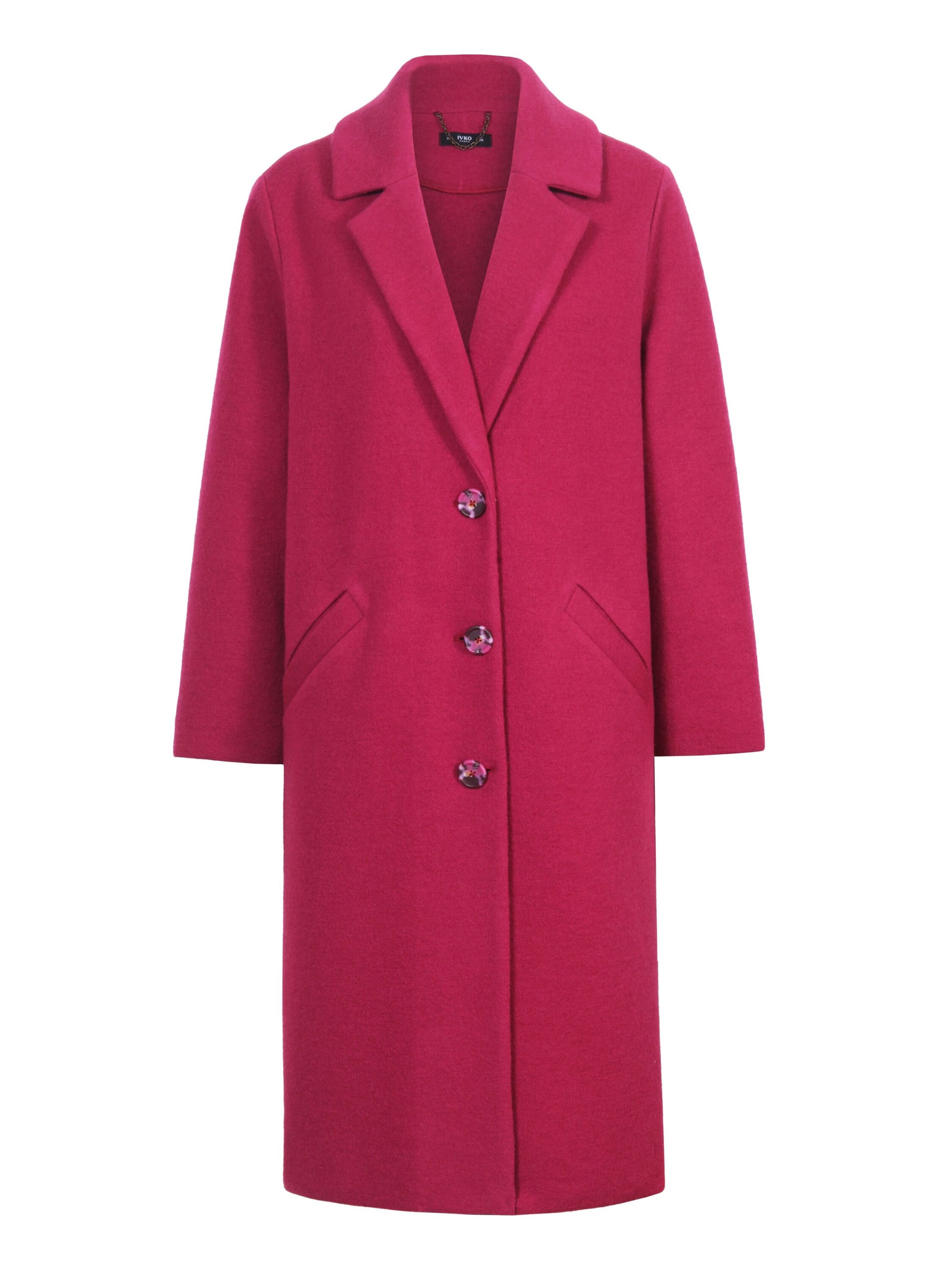 IVKO Woman Between-Seasons Coat in Pink: front