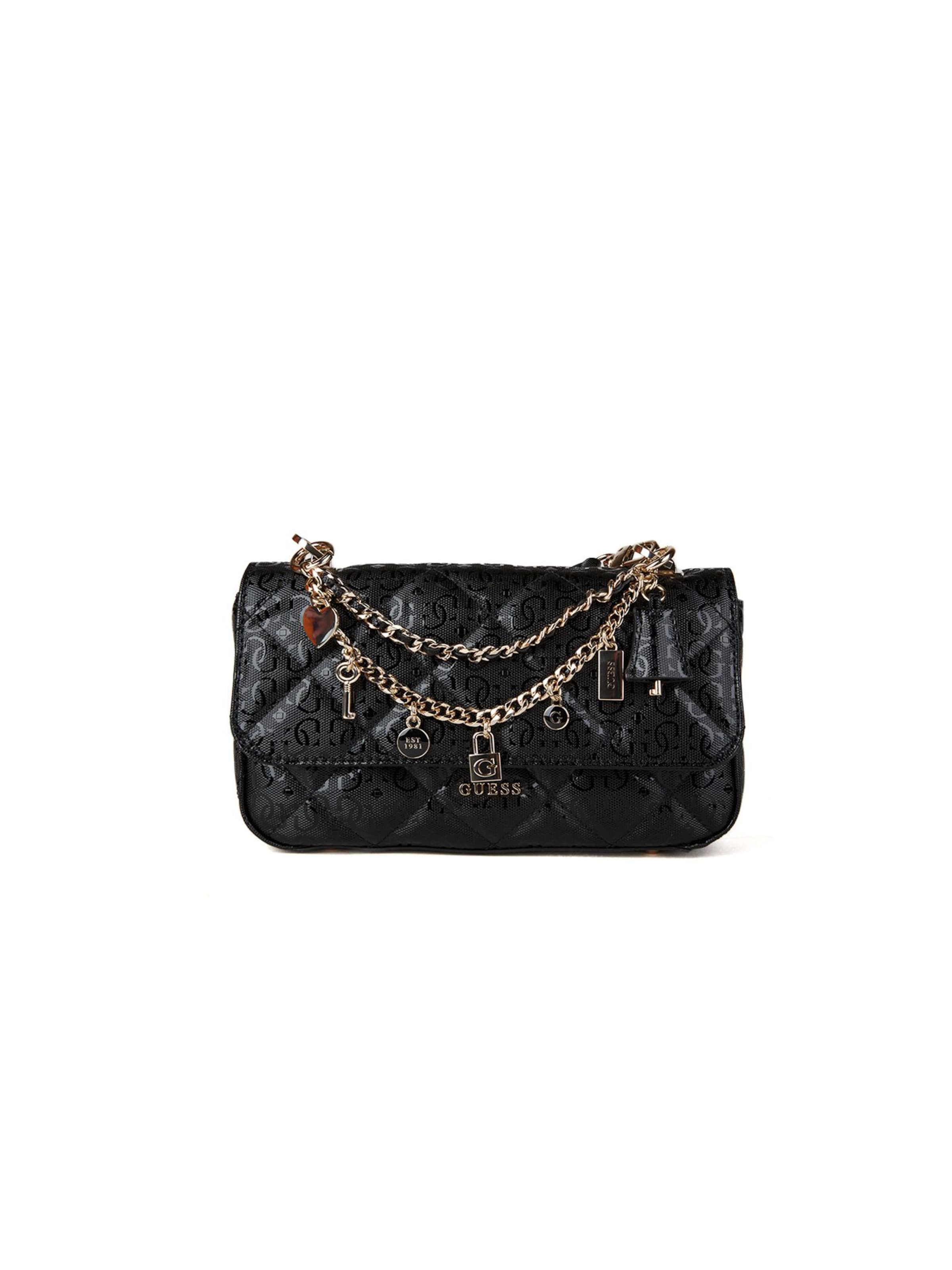 GUESS Umhängetasche 'Libby' in Schwarz: Vorderseite