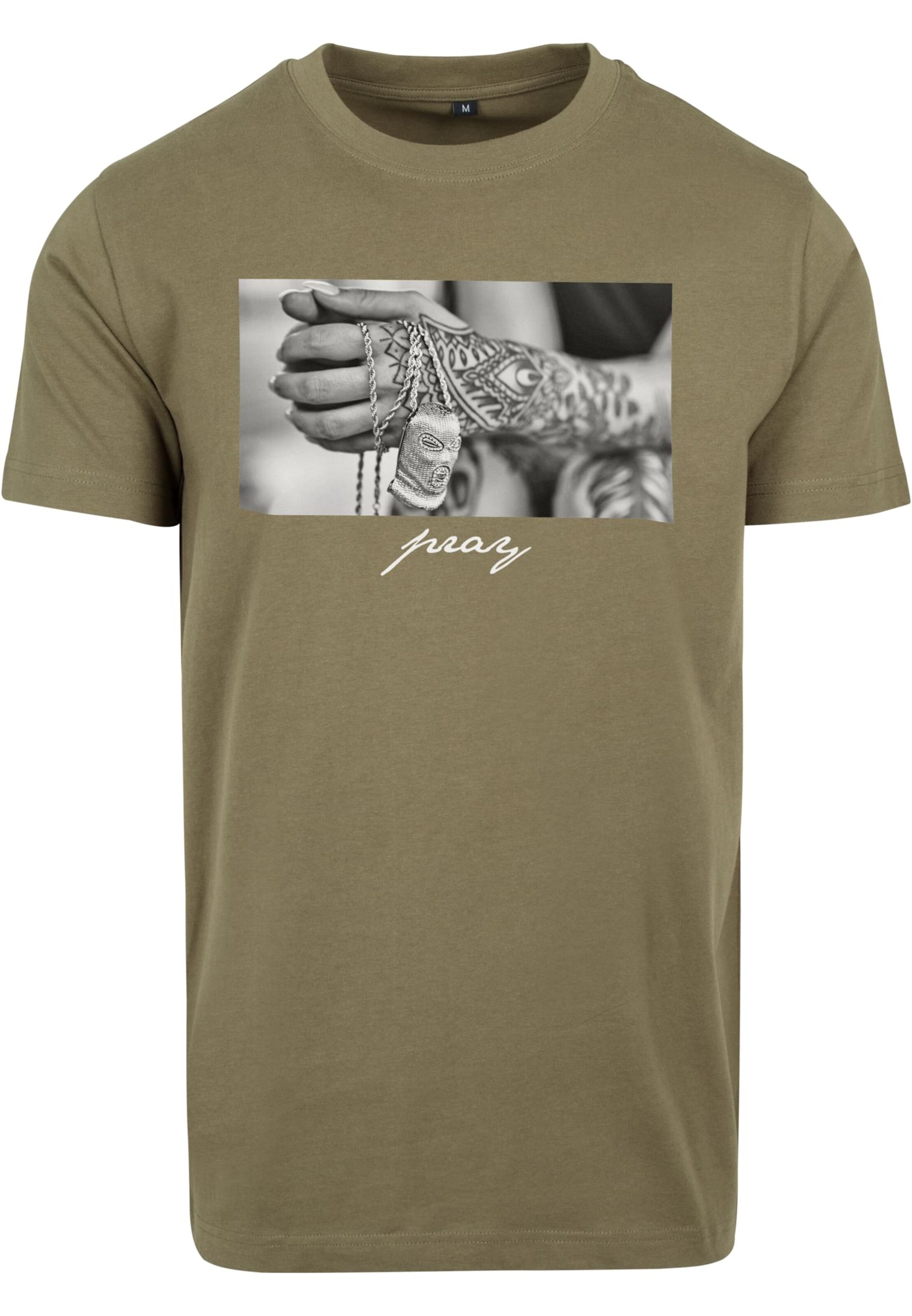 MT Men Shirt 'Pray 2.0' in Green: front