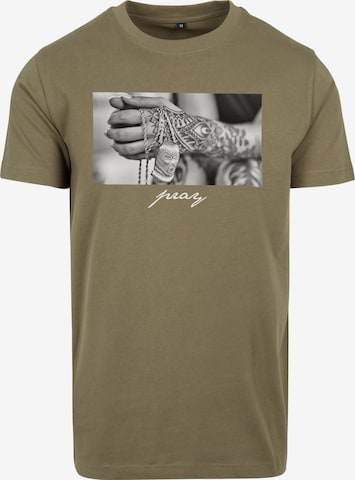 MT Men T-Shirt 'Pray 2.0' in Grün: predná strana