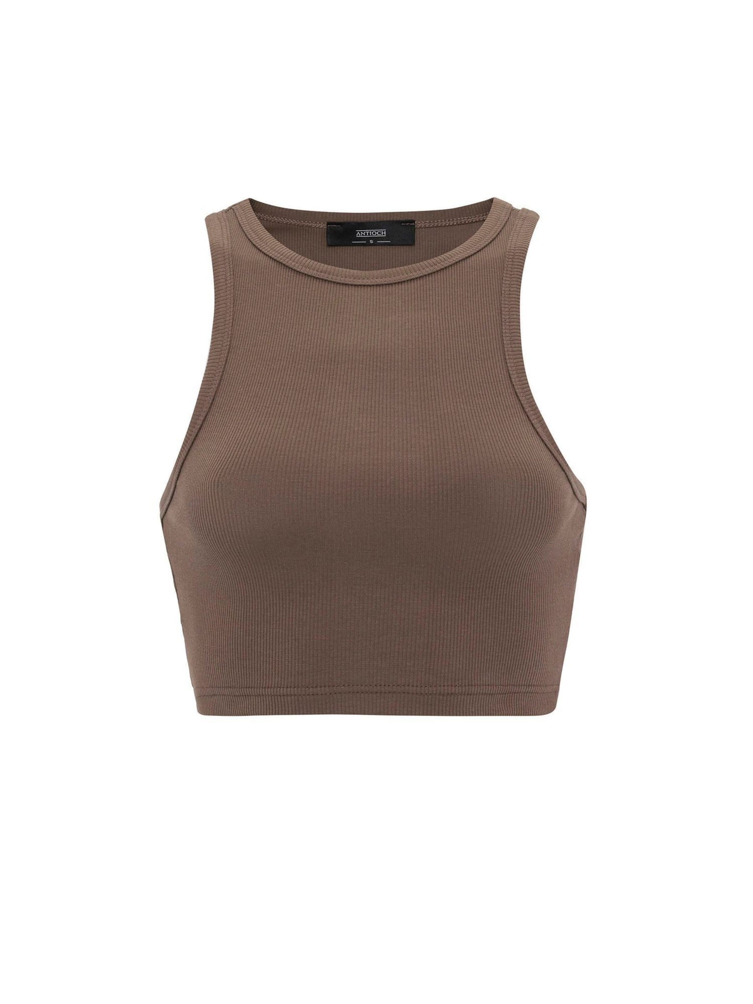 Antioch Top – hnědá: přední strana