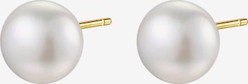Boucles d'oreilles 'Dot Pearl' Hey Happiness en or : devant