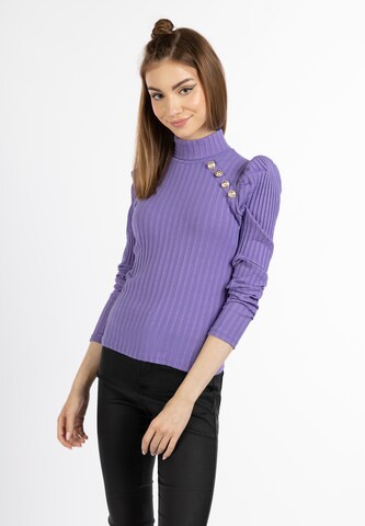 myMo ROCKS Sweater in Purple: front