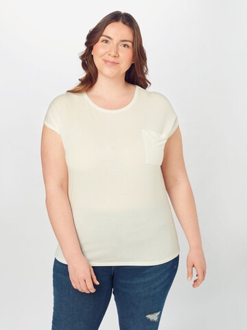 Tricou 'Dava' de la Vero Moda Curve pe alb: față