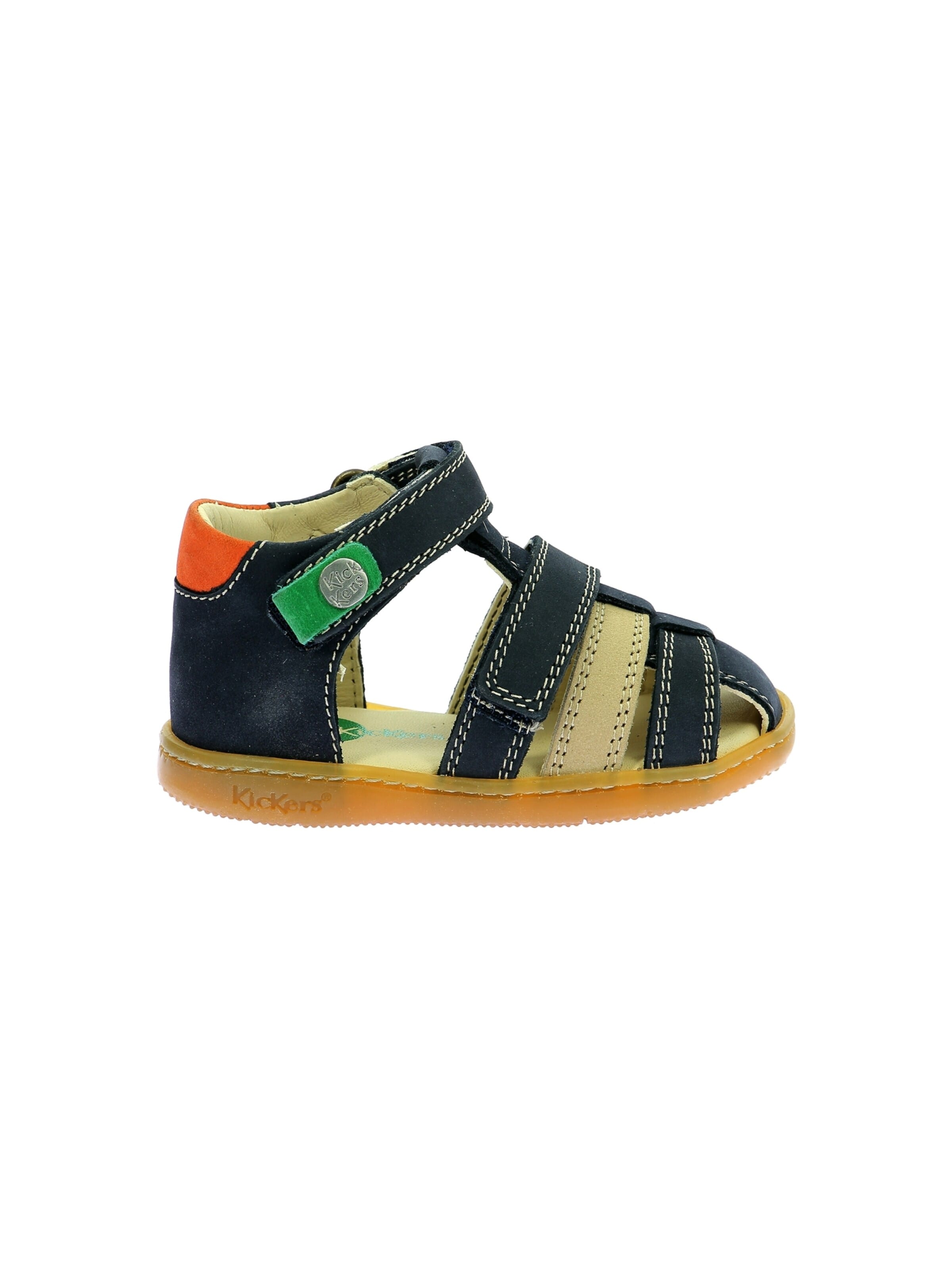 Kickers Open schoenen 'Kick Pod Ledersandalen für Kinder' in Blauw