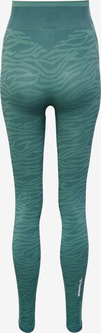 Hummel Skinny Sportbroek in Blauw