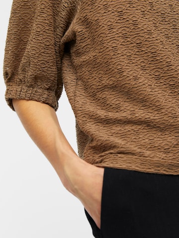 OBJECT - Blusa 'CHELLA' en marrón