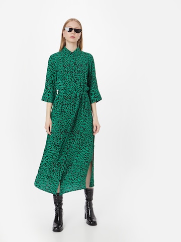 Warehouse - Vestido camisero en verde