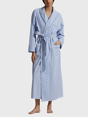 Polo Ralph Lauren Bathrobe short 'Shirting Stripes' in Blue: front