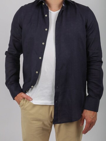 Suitable Slim fit Overhemd in Blauw