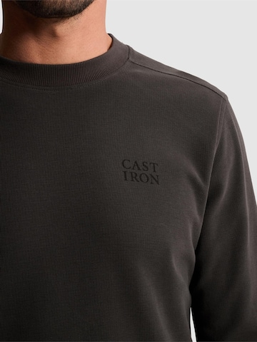 CAST IRON Paita 'Regular fit T-shirt with long sleeves' värissä harmaa