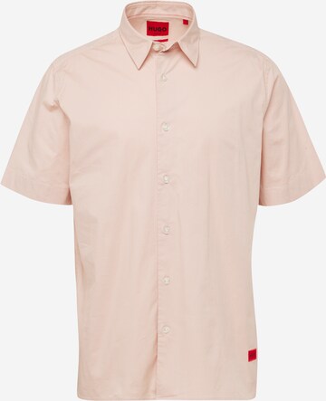 HUGO Button Up Shirt 'Ebor' in Pink: front