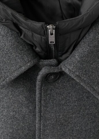 MANGO MAN Between-Seasons Coat 'Stan' in Grey