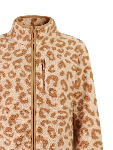 PROTEST Fleece jas 'PRTWiba' in Bruin