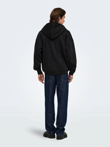 Giacca di felpa 'ONSCERES' di Only & Sons in nero