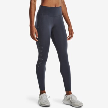 UNDER ARMOUR Skinny Workout Pants 'FlyFast Elite' in Blue: front