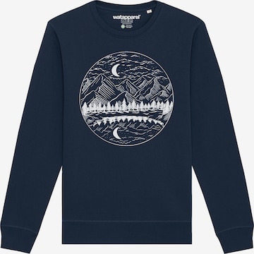 Watapparel Sweatshirt in Blauw: voorkant
