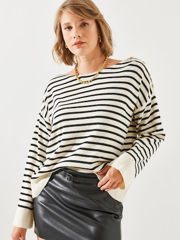 Bianco Lucci Πουλόβερ σε μπεζ: μπροστά