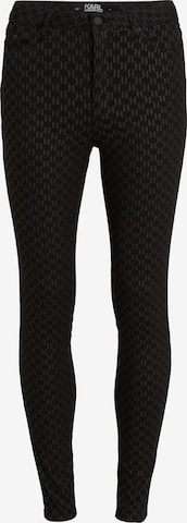 Karl Lagerfeld Skinny Jeans i svart: framsida