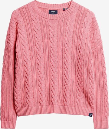 Superdry Sweater in Pink: front