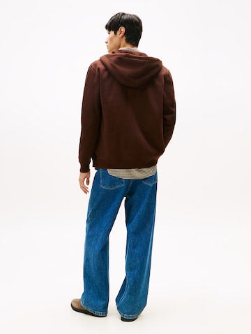Tommy Jeans Sweat jacket in Brown