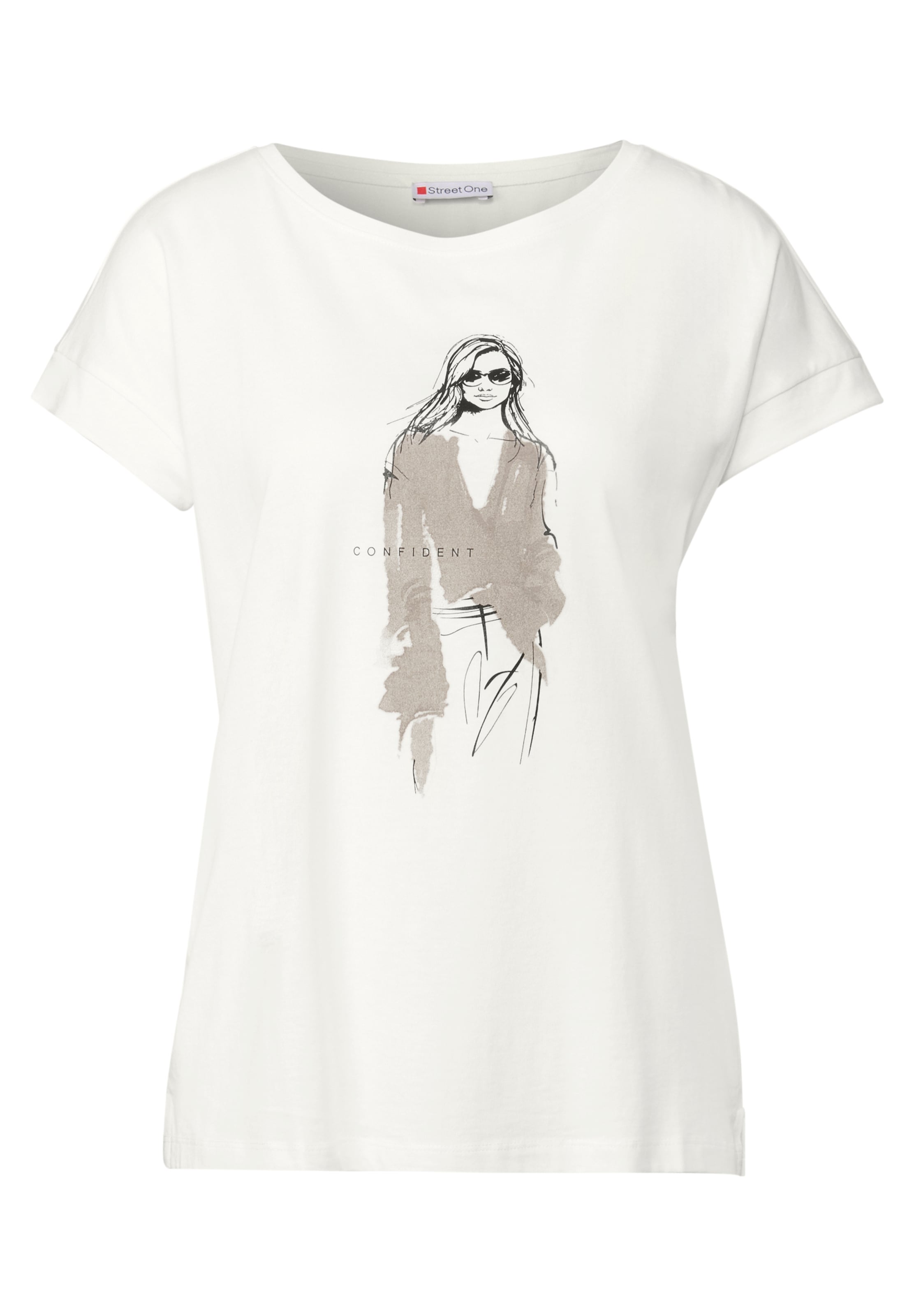 STREET ONE Shirt in White: front